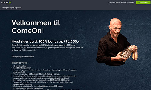 ComeOn byder på et hav af tilbud til nye og eksisterende spillere