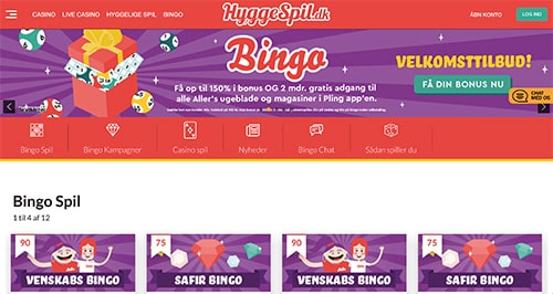 HyggeSpil Bingo er Aller-koncernens helt eget spilunivers