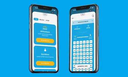 Du kan naturligvis også tjekke de seneste Keno vindertral i Lotto-app'en fra Danske Spil