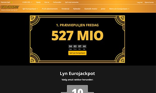 Spil Lotto og Eurojackpot og jagt de største milliongevinster